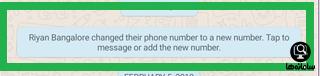 تغییر شماره در واتساپ